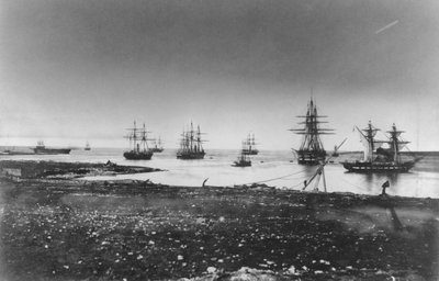 حرب القرم ، السرب الفرنسي ، دخول الميناء ، 1855 بواسطة جان بابتيست هنري دوراند براجر