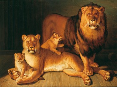 مجموعة من الأسود بواسطة Jean Baptiste Huet