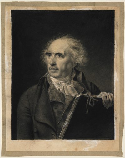 صورة هوبير روبرت ، c.1798-99 (طباشير أبيض وأسود) بواسطة جان بابتيست إيسابي