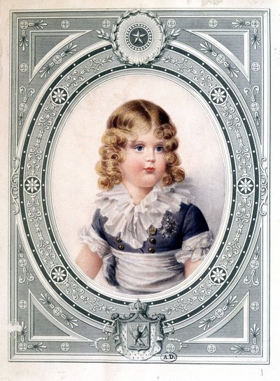 صورة لملك روما (نابليون الثاني) ، ابن الإمبراطور نابليون الأول (1769-1821) - رسمها إيسابي ، أوائل القرن التاسع عشر. بواسطة جان بابتيست إيسابي