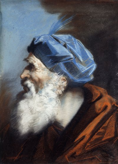رأس جوزيف من Arimethaea ، يتطلع إلى اليسار ، بواسطة جان بابتيست جوفينيه