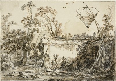 دراسة للواجهة الأمامية لـ Varie Vedute del Gentile ، c.1755 بواسطة جان بابتيست لو برنس