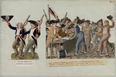 رحيل المتطوعين عن الجيوش الثورية ، ج. 1793. بواسطة جان بابتيست ليسوير