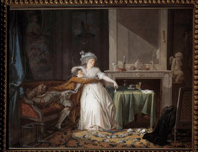 الكأس المكسور. لوحة جان بابتيست ماليت (1759-1835) بواسطة جان بابتيست ماليت