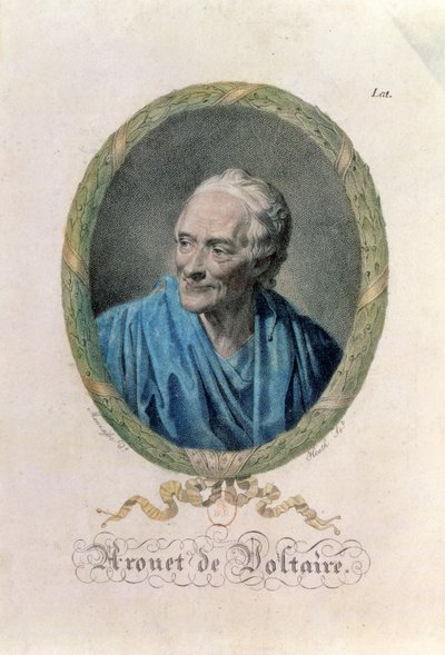 فرانسوا ماري أرويت دي فولتير (1694-1778) منقوشة بواسطة جيمس هيث (1757-1834) بواسطة جان بابتيست Mauzaisse