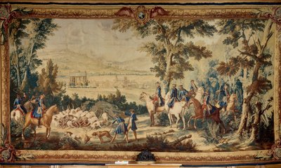 صيد لويس الخامس عشر. نسيج جان بابتيست أودري (1686-1755) بواسطة جان بابتيست أودري