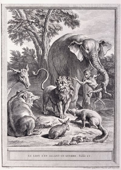 الأسد ذاهب إلى الحرب ، c.1755-1759 بواسطة جان بابتيست أودري