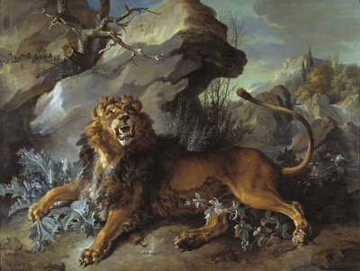 الأسد والذباب 1732 بواسطة جان بابتيست أودري