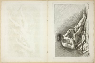 الشكل (الصفحة اليمنى والصفحة اليسرى) ، من الكتاب الثاني لأشكال الأكاديميات المنقوشة جزئيًا بواسطة أساتذة الأكاديمية الملكية بواسطة جان بابتيست بيرونيو