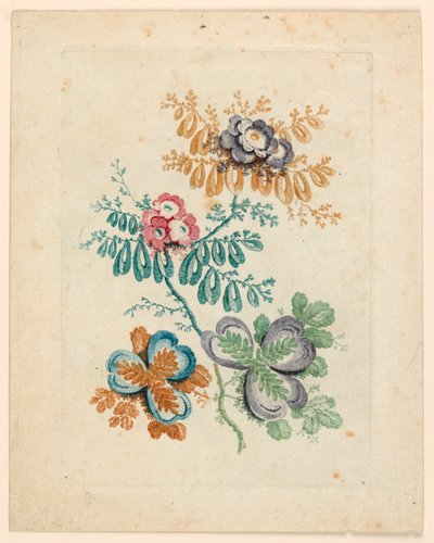 شكل زهرة رائع من "Nouvelle Suite de fleurs idéales" بواسطة آن ألين