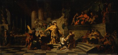 يقدم أينيس الملك لاتينوس ويطلب منه يد ابنته ، 1778 بواسطة جان بابتيست ريغنولت