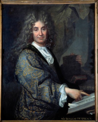 Portrait of Nicolas Boileau (1636-1711) dit Boileau Despreaux (Boileau-Despreaux), french writer - Painting by Jean Baptiste Santerre (1651-1717) - Oil on canvas - Sun 1,00 X 0,82m - Lyon, Musee Des Beaux Arts - Portrait of Nicolas Boileau (1636-1711) know بواسطة جان بابتيست سانتيري