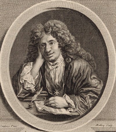 صورة الملحن ميشيل ريتشارد دي لالاند 1657-1726. بواسطة جان بابتيست سانتيري