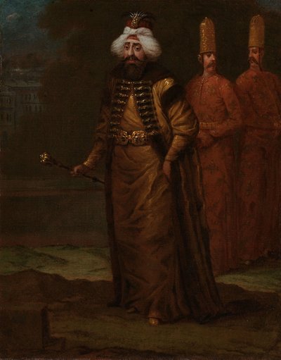Sultan Ahmed III, c.1727-30  بواسطة جان بابتيست فانمور