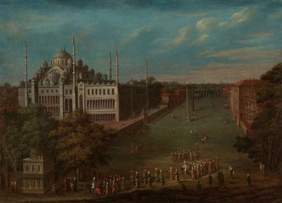 الوزير الكبير يعبر اتميدان؟ (ميدان الحصان) ، 1720-37 بواسطة جان بابتيست فانمور