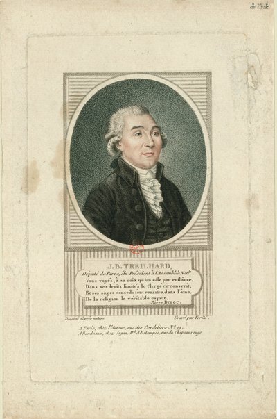 صورة جان بابتيست تريلهارد 1742-1810 ، ج. 1790. بواسطة جان بابتيست فيريت