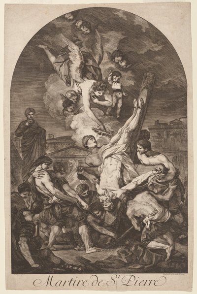 Martire de Saint Pierre، Martire de Saint Peter، c. 1750s. بواسطة جان باربولت