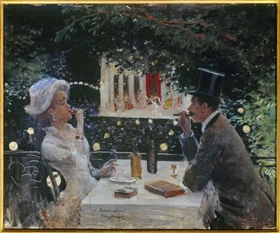 عشاء عند السفراء. رسم جان بيرود (1849-1935) ، القرن العشرين. زيت على خشب. قاتمة: 0.37 × 0.45 م. باريس ، متحف كارنافالي. بواسطة جان بيرود