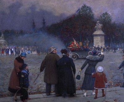 حمل العلم الألماني إلى Invalides ، ج. 1914. بواسطة جان بيرود