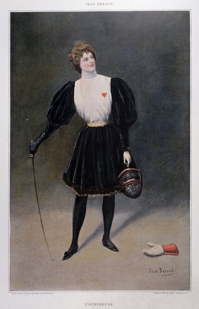 Fescrimeuse - رسم جان بيرود (1849-1935) بواسطة جان بيرود