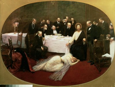 القديسة مريم المجدلية في بيت سمعان الفريسي ، 1891 بواسطة جان بيرود