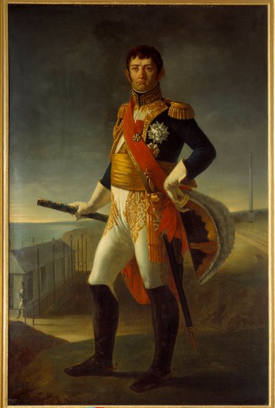 صورة بالحجم الكامل لنيكولا سولت (1769-1851) مارشال فرنسا ، دوق دالماتيا. لوحة جان بروك (1780-1850) بواسطة جان بروك