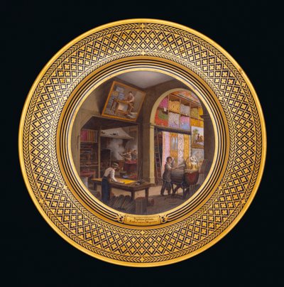 جداريات جدارية ، مختبر ، مخزن ، حوالي 1820 - 35 بواسطة جان تشارلز Develly