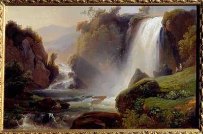 Cascades a Tivoli Painting لجان تشارلز ريمون (1795-1875) 1840. الشمس 0،34x0،22 م روان ، متحف الفنون الجميلة بواسطة جان تشارلز جوزيف ريموند