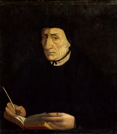 صورة ويليام بود (بود) (بودوس) (1467-1540) ، عالم إنساني فرنسي. رسم جان كلويه (1485 - 1541) إي سي. الاب. (HS / B 0.34 × 0.31). فرساي. متحف دو شاتو. بواسطة جان كلويت