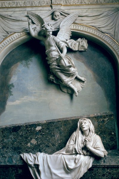 مقبرة جوليان لو بي ، بعد رسومات تشارلز لو برون (1619-90) ، c.1668-90 (الرخام والجص) بواسطة Jean Collignon