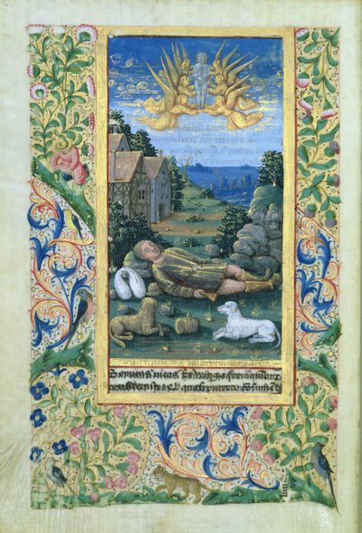 السيدة لات. QvI126 سانت روش ، من ساعات لويس دورليانز ، 1469 بواسطة جان كولوم