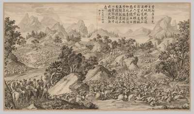 معركة في هيشي كولوكي: من مشاهد المعركة لقمع التمرد ... ، ج. 1765-1774 ، تاريخ القصيدة بواسطة جان داماسين سالوستي