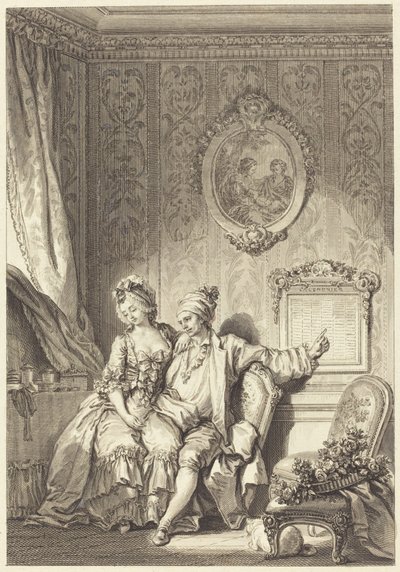 كاليندري ديس فيلاردس بواسطة جان دامبرون بعد جان هونوريه Fragonard