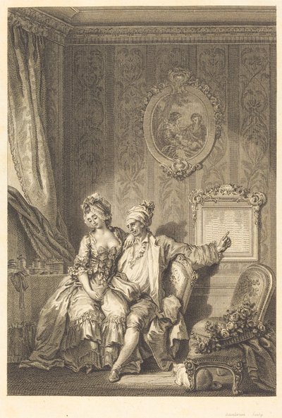 كاليندري ديس فيلاردس بواسطة جان دامبرون بعد جان هونوريه Fragonard