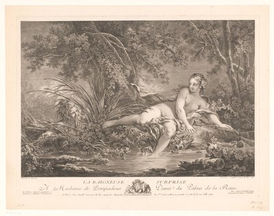 شاهد السباح في البركة مفاجأة La Baigneuse (العنوان على الكائن) بواسطة جان دول