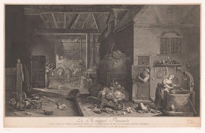 داخل بيت مزرعة La Ménagere Flamande (العنوان على الكائن) بواسطة جان دول