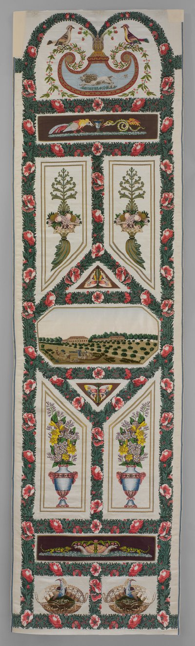 Verdures du Vatican، c 1799 (حرير منسوج وخيط معدني مع تطريز) التاريخ: ca. 1799 متوسط: حرير منسوج وخيط معدني مع تطريز من الحرير والشنيل بواسطة جان ديموستين دوغورك