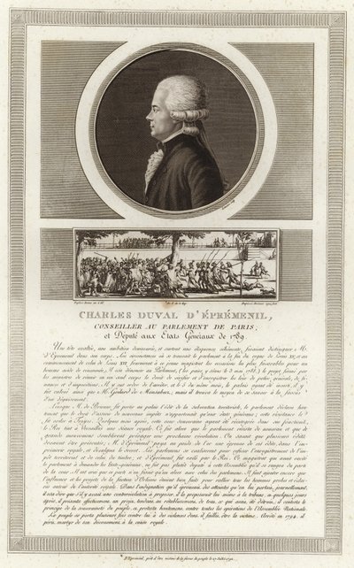 بورتريه جان جاك دوفال ديمبرنسيل بواسطة Jean Duplessi Bertaux