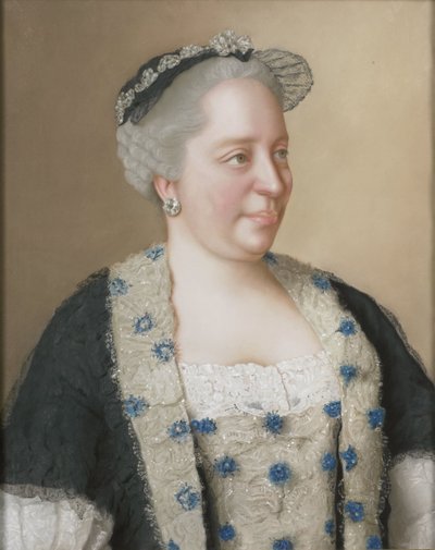 ماريا تيريزا من النمسا (1717-80) ، أرشيدوقة النمسا ، ملكة المجر وبوهيميا ، الإمبراطورة الرومانية الألمانية بواسطة جان اتيان ليوتارد