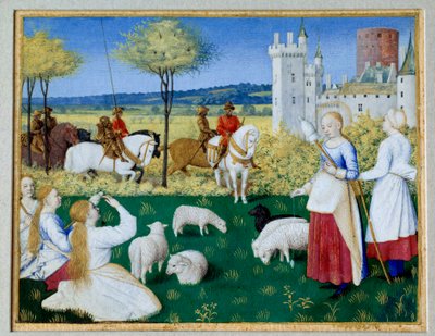 القديسة مارغريتا الأنطاكية (القرن الثالث) وأوليبريوس المعروف أيضًا باسم مارغريتا حفظ الأغنام حلقة الأسطورة دوري جيمس (يعقوب) من فوراجين (1228-1298). يقع Prefet Olibrius فجأة في حب - Margarita ، راعي شاب مشغول بالغزل بواسطة جان فوكيه