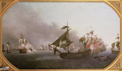 القتال البحري قبالة جزيرة غرينادا ، 6 يوليو 1779 ، 1788 بواسطة جان فرانسوا هوي