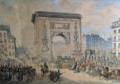 Entrée of Pius VII (Luigi Barnaba Chiaramonti Pope تحت اسم Pius VII أو Pio VII بواسطة جان فرانسوا ليلو