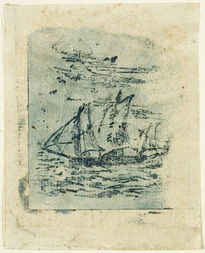سفينة تحت الشراع بواسطة Jean-Francois Millet
