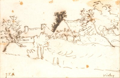 مزرعة بين الأشجار ، فيشي (ألير) بواسطة Jean Francois Millet