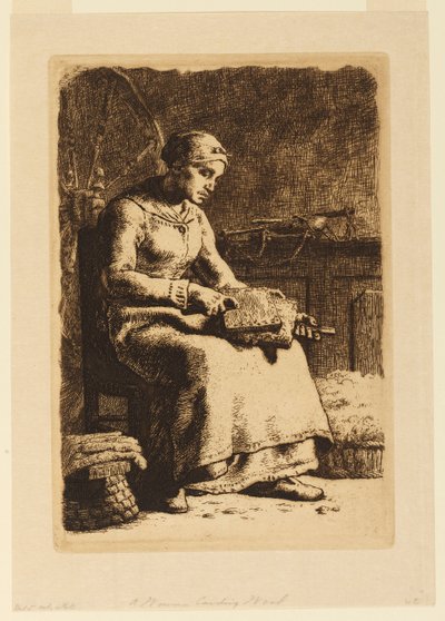 لا كارديوز (ذا وول كاردر) بواسطة Jean Francois Millet