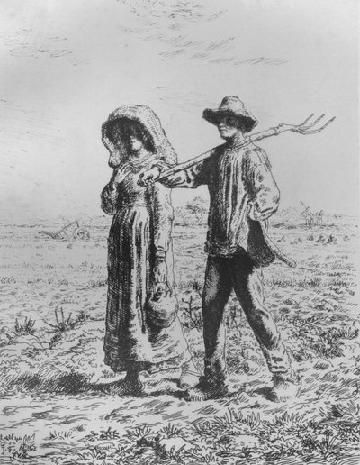المغادرة للعمل ، 1863 بواسطة جان فرانسوا ميلت