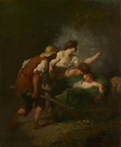 العودة من الحقول ، c.1846-1847 بواسطة جان فرانسوا ميلت