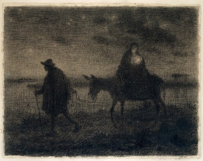 الرحلة إلى مصر بواسطة Jean-Francois Millet