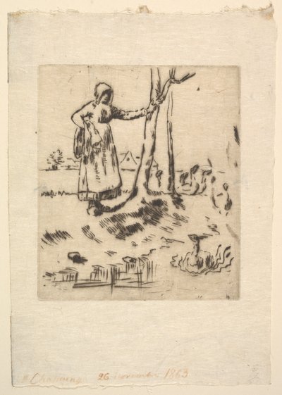 فتاة الأوزة ، 1830-1875. بواسطة جان فرانسوا ميلت