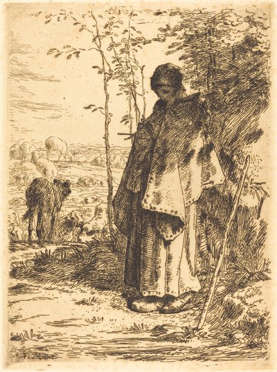الراعية الكبيرة (لا غراندي بيرجير) بواسطة Jean Francois Millet